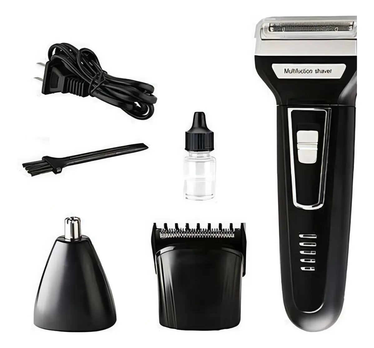 Barbeador Aparador 3 em 1 Kemei KM-6558 Nariz Barba Cabelo Recarregável 2